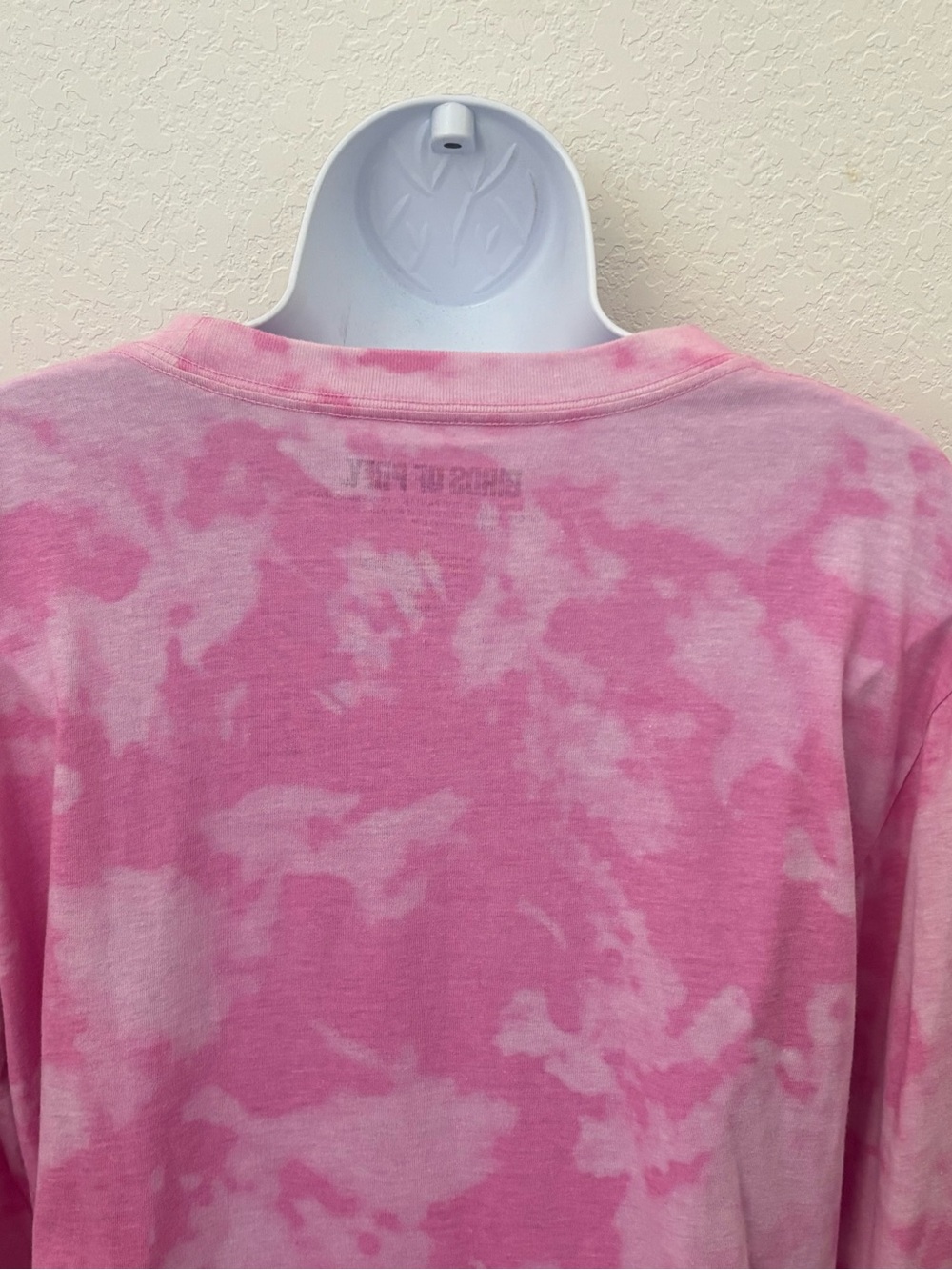 Birds Of Prey Harley Quinn Movie Logo T-Shirt L Long Sleeve Pink Tie Dye - Picture 6 of 8